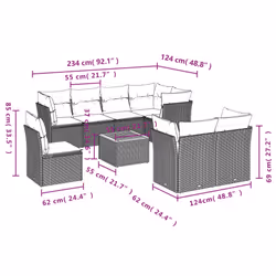 VidaXL 3223743 set mobili da esterno