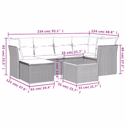 VidaXL 3223748 set mobili da esterno