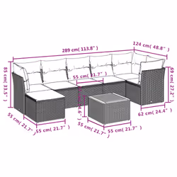 VidaXL 3223752 set mobili da esterno - Vista aggiuntiva 3