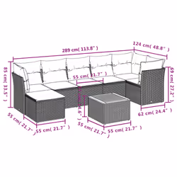 VidaXL 3223760 set mobili da esterno