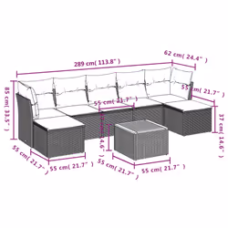 VidaXL 3223773 set mobili da esterno