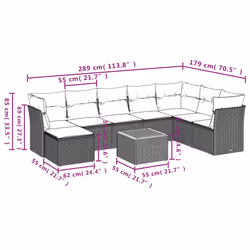 VidaXL 3223780 set mobili da esterno