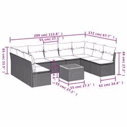 VidaXL 3223791 set mobili da esterno - Vista aggiuntiva 3