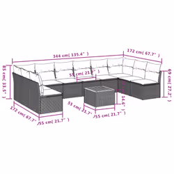 VidaXL 3223794 set mobili da esterno