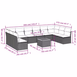 VidaXL 3223799 set mobili da esterno