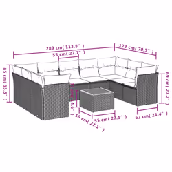 VidaXL 3223802 set mobili da esterno - Vista aggiuntiva 3