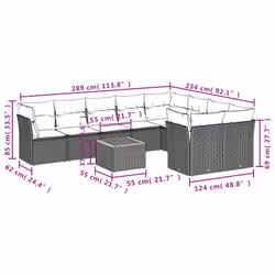 VidaXL 3223816 set mobili da esterno