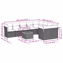VidaXL 3223819 set mobili da esterno