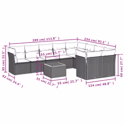 VidaXL 3223825 set mobili da esterno