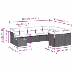 VidaXL 3223826 set mobili da esterno