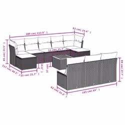 VidaXL 3223864 set mobili da esterno