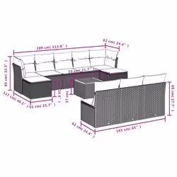 VidaXL 3223865 set mobili da esterno
