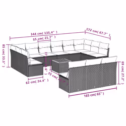 VidaXL 3223902 set mobili da esterno