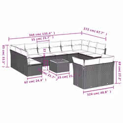VidaXL 3223917 set mobili da esterno