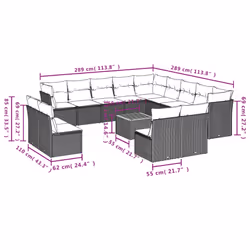 VidaXL 3223937 set mobili da esterno