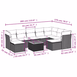 VidaXL 3223967 set mobili da esterno - Vista aggiuntiva 3