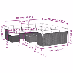 VidaXL 3223986 set mobili da esterno