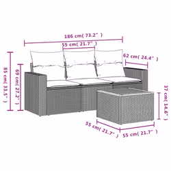 VidaXL 3223990 set mobili da esterno