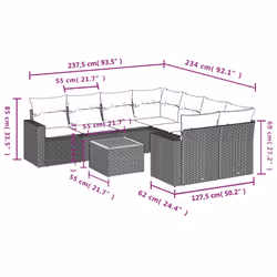VidaXL 3224046 set mobili da esterno
