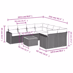 VidaXL 3224049 set mobili da esterno