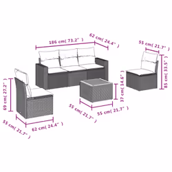 VidaXL 3224060 set mobili da esterno