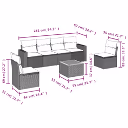 VidaXL 3224067 set mobili da esterno
