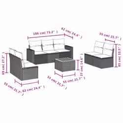VidaXL 3224077 set mobili da esterno