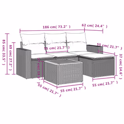 VidaXL 3224089 set mobili da esterno