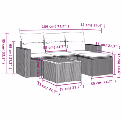 VidaXL 3224093 set mobili da esterno