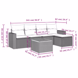 VidaXL 3224095 set mobili da esterno