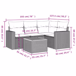VidaXL 3224105 set mobili da esterno
