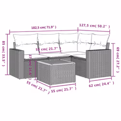 VidaXL 3224107 set mobili da esterno