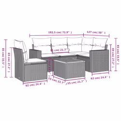 VidaXL 3224126 set mobili da esterno
