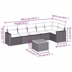VidaXL 3224142 set mobili da esterno - Vista aggiuntiva 3