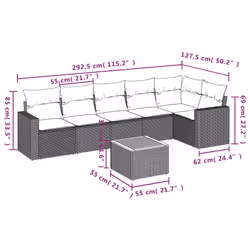 VidaXL 3224147 set mobili da esterno