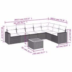 VidaXL 3224156 set mobili da esterno - Vista aggiuntiva 3