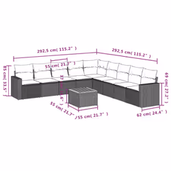 VidaXL 3224166 set mobili da esterno