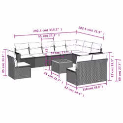 VidaXL 3224177 set mobili da esterno - Vista aggiuntiva 3