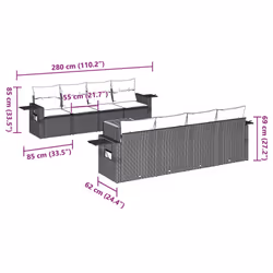 VidaXL 3224480 panca da esterno Malacca, Acciaio, Legno di acacia - Vista aggiuntiva 8