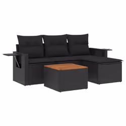 VidaXL 3224529, Nero, Malacca, Acciaio, Legno di acacia, 110 kg, Adulti e bambini, 550 mm, 550 mm