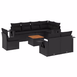 VidaXL 3224648, Nero, Malacca, Acciaio, Legno di acacia, 110 kg, Adulti e bambini, 550 mm, 550 mm