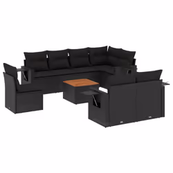 VidaXL 3224655, Nero, Malacca, Acciaio, Legno di acacia, 110 kg, Adulti e bambini, 550 mm, 550 mm