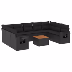 VidaXL 3224711, Nero, Malacca, Acciaio, Legno di acacia, 110 kg, Adulti e bambini, 550 mm, 550 mm
