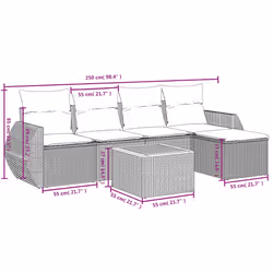 VidaXL 3224980 set mobili da esterno - Vista aggiuntiva 8