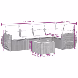 VidaXL 3224991 set mobili da esterno - Vista aggiuntiva 8