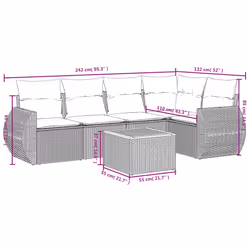 VidaXL 3224992 set mobili da esterno - Vista aggiuntiva 8