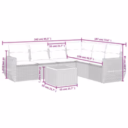 VidaXL 3225019 set mobili da esterno - Vista aggiuntiva 8