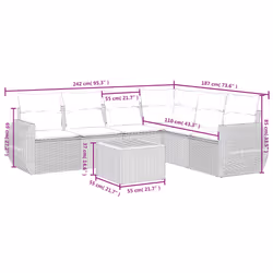 VidaXL 3225023 set mobili da esterno - Vista aggiuntiva 8