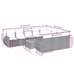 VidaXL 3225183 set mobili da esterno