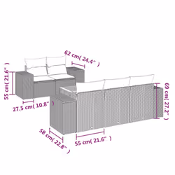 VidaXL 3225328 set mobili da esterno